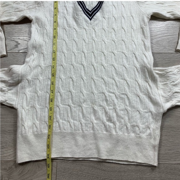 Sandro ECRA Emma Wool Cashmere Tie-Waist Cable-Knit Sweater - Picture 12 of 13